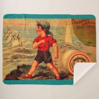 Victorian trade card Chadwick’s Spool Cotton Sherpa Blanket