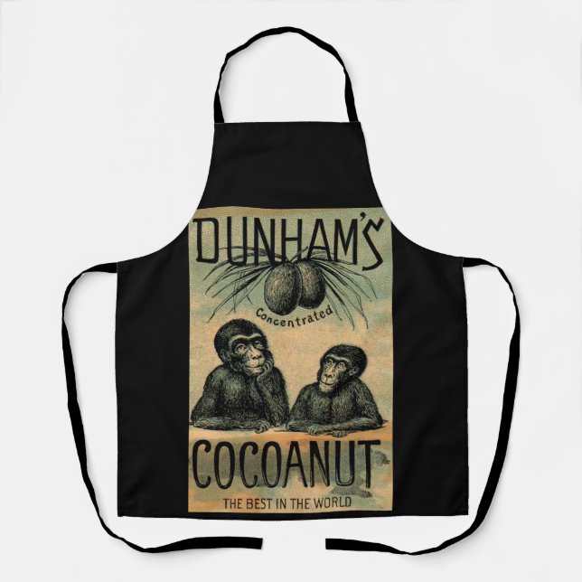 Victorian trade card: Dunham’s Cocoanut Apron (Front)