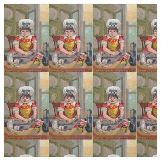 Victorian trade card for Ivorine soap Fabric