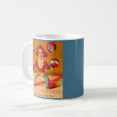 Victorian trade card juggler Darlington, Runk & Co Coffee Mug (Front Left)