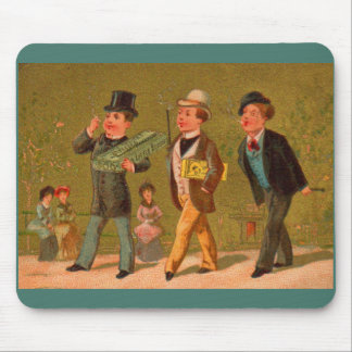 Victorian trade card Little Beauties cigarets Mouse Pad