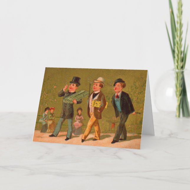 Victorian trade card Little Beauties cigarettes (Front)