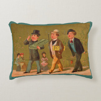 Victorian trade card Little Beauties cigarettes Accent Pillow
