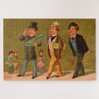 Victorian trade card Little Beauties cigarettes Jigsaw Puzzle