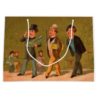 Victorian trade card Little Beauties cigarettes Large Gift Bag