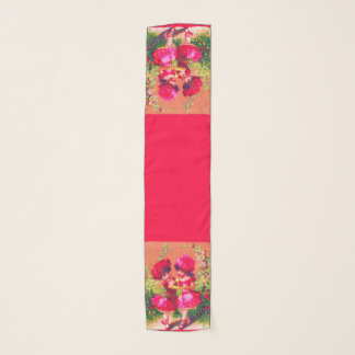 Victorian trade card little dancers in pink scarf