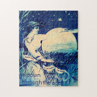 Victorian trade card Oliver Chilled Plow Jigsaw Puzzle