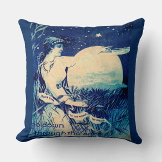 Victorian trade card Oliver Chilled Plow Throw Pillow