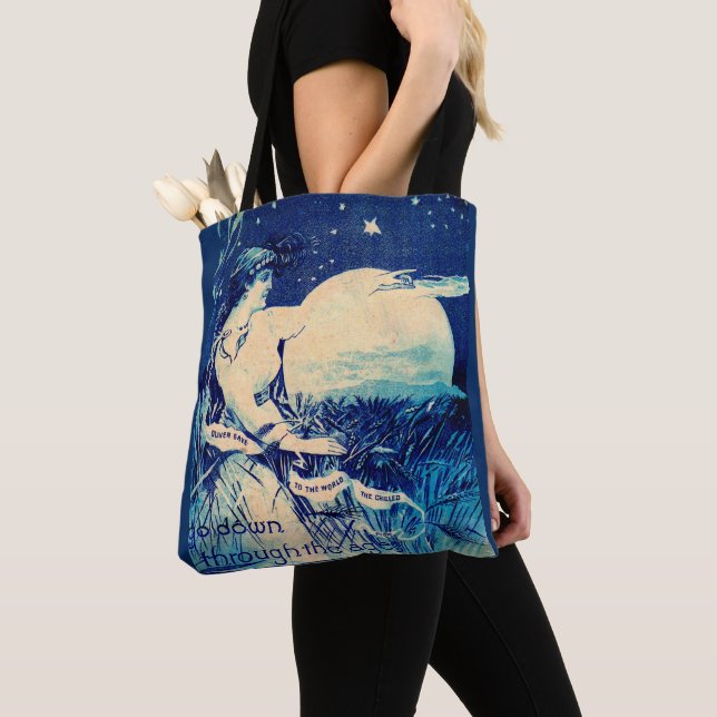 Victorian trade card Oliver Chilled Plow Tote Bag (Close Up)