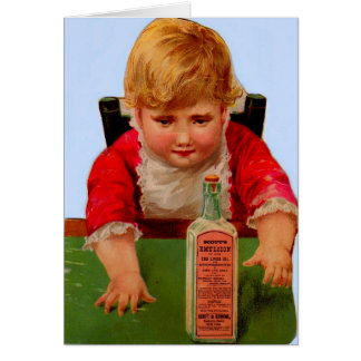 Victorian trade card: Scott's Emulsion Castor Oil Cards