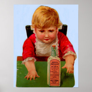 Victorian trade card: Scott's Emulsion Castor Oil Poster