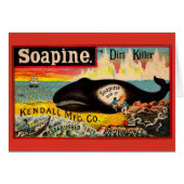 Victorian trade card Soapine the Dirt Killer (Front Horizontal)