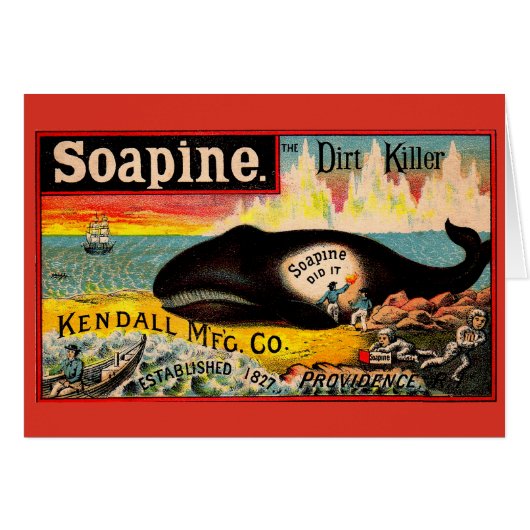 Victorian trade card Soapine the Dirt Killer (Front Horizontal)