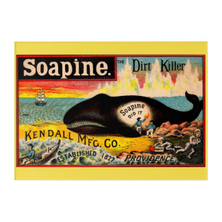 Victorian trade card Soapine the Dirt Killer Acrylic Print