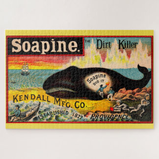 Victorian trade card Soapine the Dirt Killer Jigsaw Puzzle