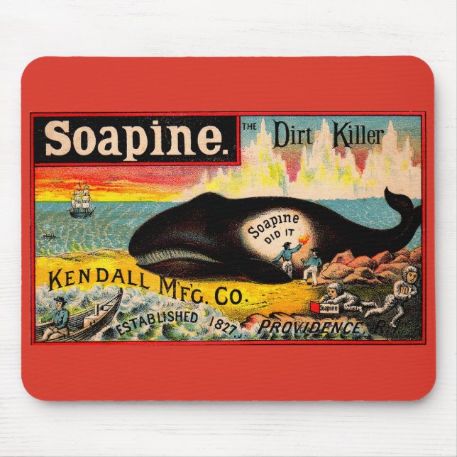 Victorian trade card Soapine the Dirt Killer Mouse Pad (Front)