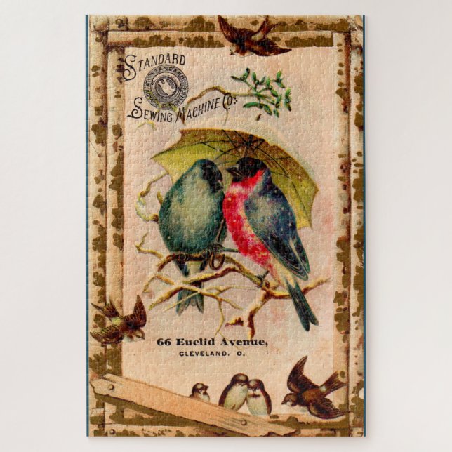 Victorian trade card Standard Sewing Machine Co. Jigsaw Puzzle (Vertical)
