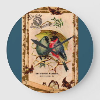 Victorian trade card Standard Sewing Machine Co. Large Clock