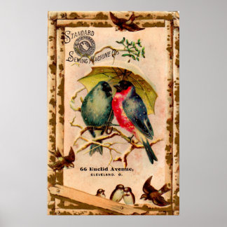 Victorian trade card Standard Sewing Machine Co. Poster