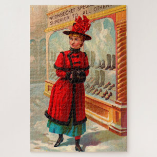 Victorian trade card: Woonsocket Specialties Jigsaw Puzzle