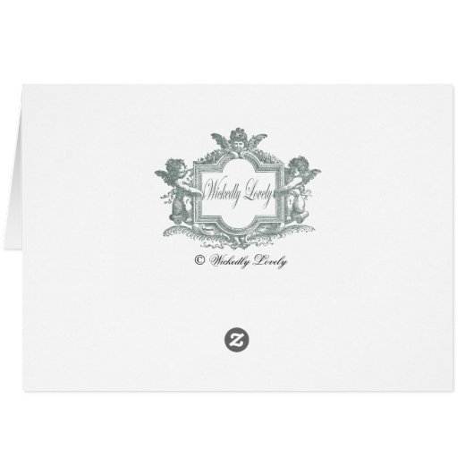 Victorian Valentine Bird and rose,Mothers Day (Back Horizontal)