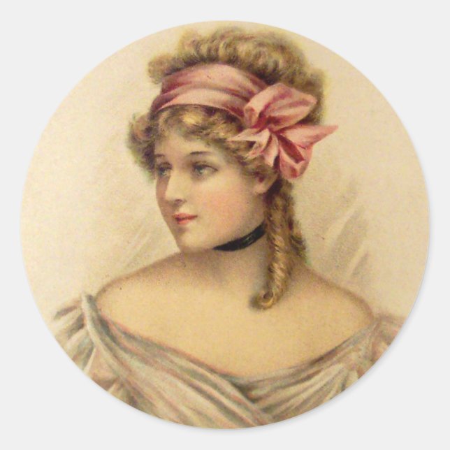 Victorian Valentine Greetings Stickers (Front)