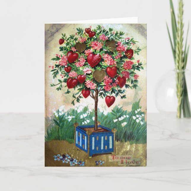 Victorian Valentine Holiday Card (Front)