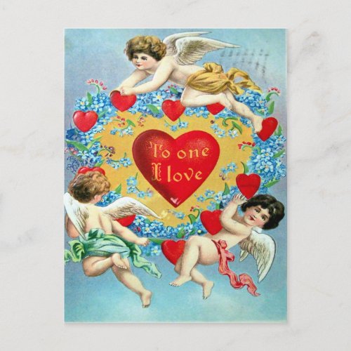 Victorian Valentine Holiday Postcard