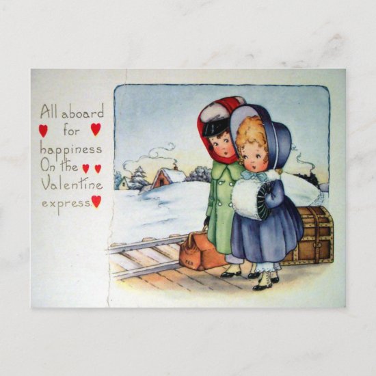 Victorian Valentine Holiday Postcard