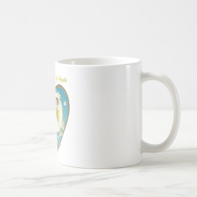 Victorian Valentine On the Angels of Angels Gifts Coffee Mug (Right)