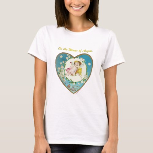 Victorian Valentine On the Angels of Angels Gifts T_Shirt