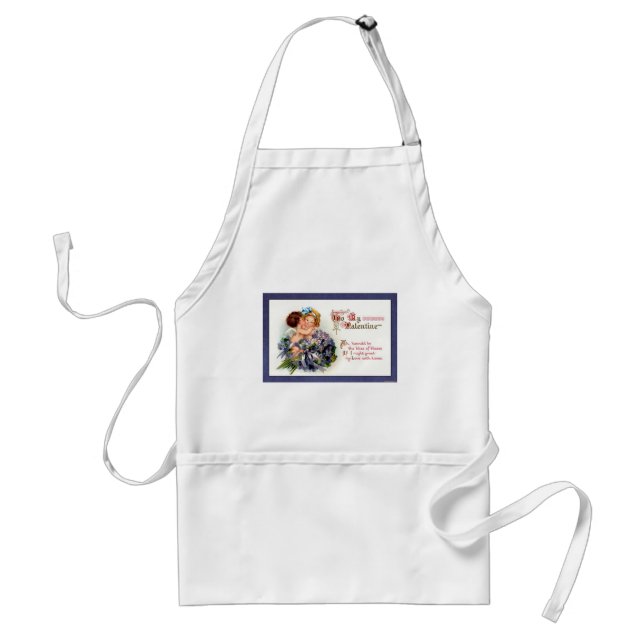Victorian Valentine "The Bliss of Kisses"  Gifts Adult Apron (Front)