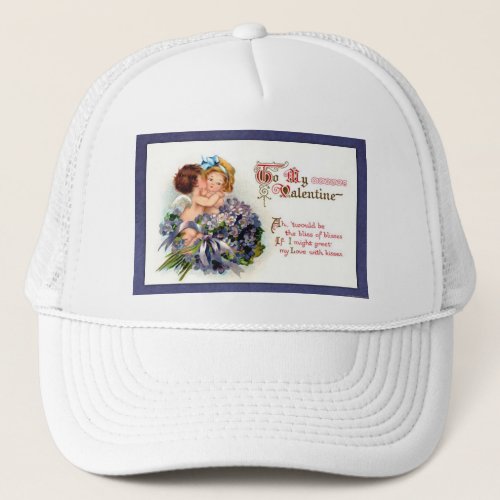 Victorian Valentine The Bliss of Kisses  Gifts Trucker Hat