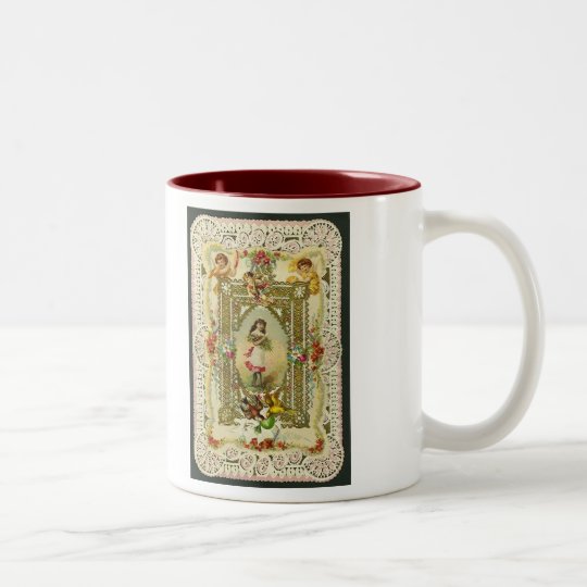 Victorian Valentine Two-Tone Coffee Mug