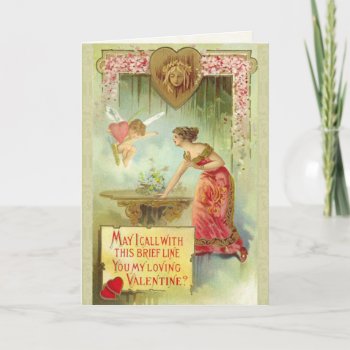Victorian Valentine's Day Card by golden_oldies at Zazzle