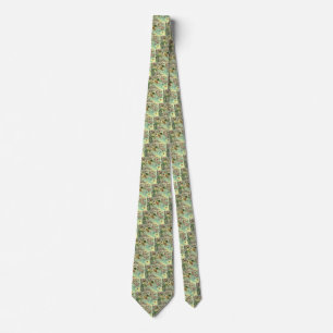 Victorian Valentines Day Cupids Vintage Heart Tree Tie