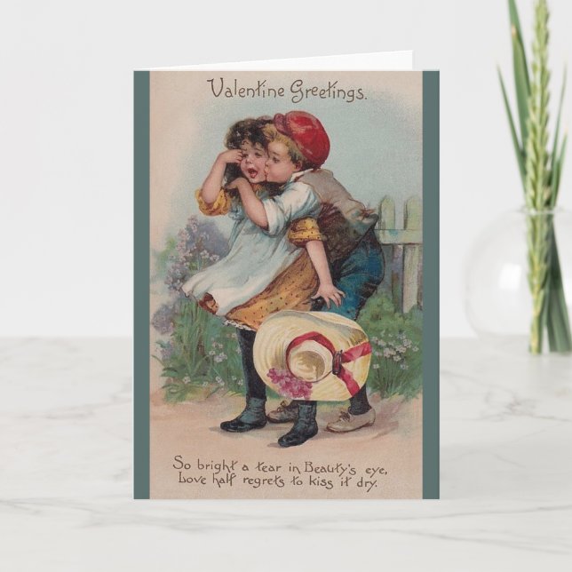 Victorian Valentine's Day Greeting Card (Front)