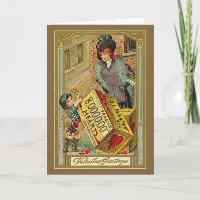 Victorian Valentine's Day Greeting Card (Front)