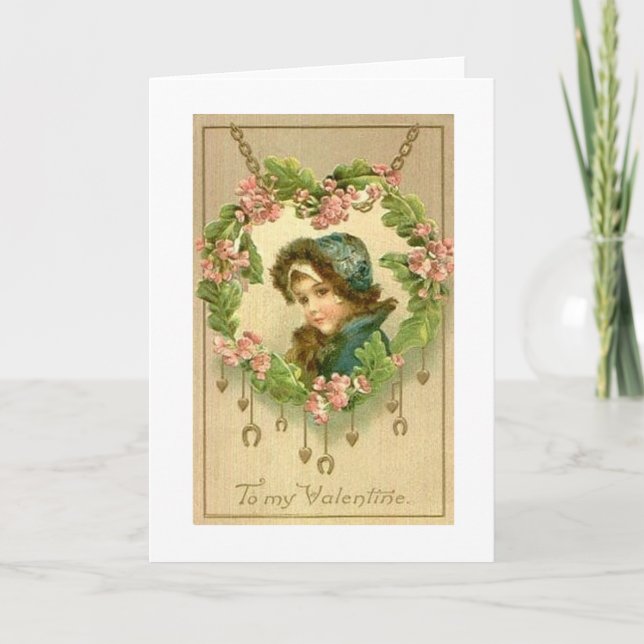Victorian Valentine's Day Greeting Card (Front)