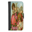 Victorian Valentines Day Vintage Angels Heart Rose