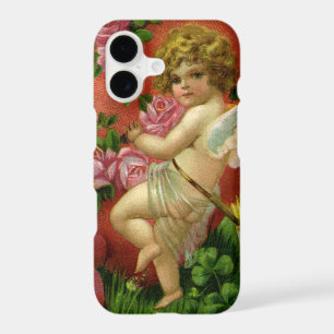Victorian Valentines Day Vintage Angels Heart Rose iPhone 17 Case