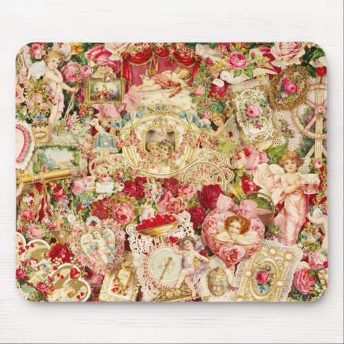 Victorian Valentines Mousepad Collage