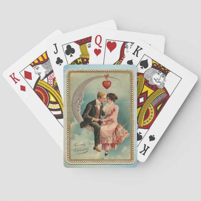 victorian valentines poker cards (Back)
