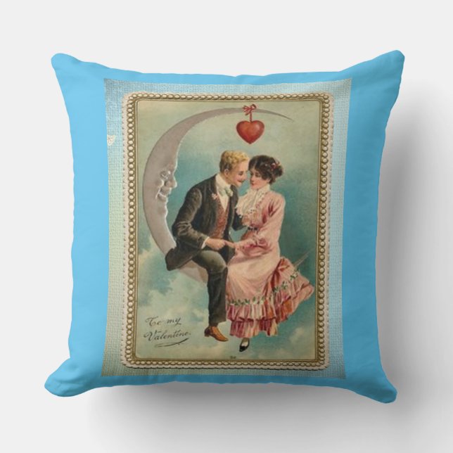 victorian valentines throw pillow (Front)