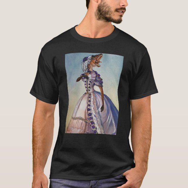 Victorian Velociraptor T-Shirt (Front)