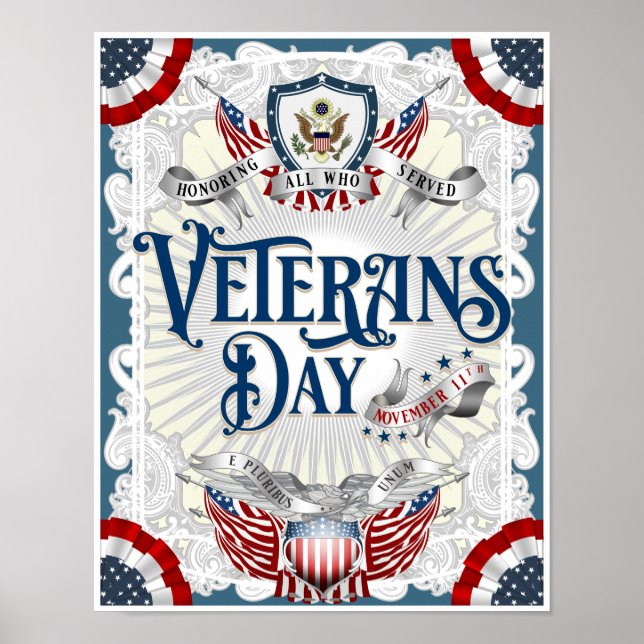 "VICTORIAN VETERANS DAY" Heavy Stock Poster (Front)