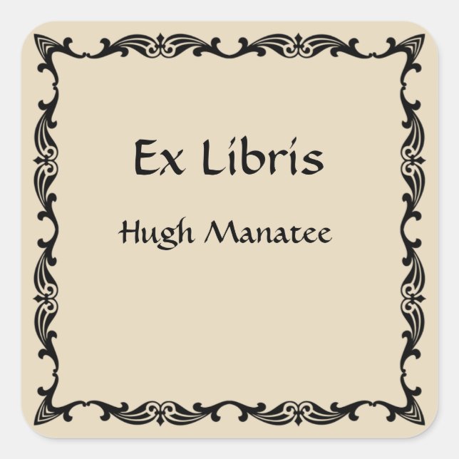 Victorian Vintage Bookplate (Front)