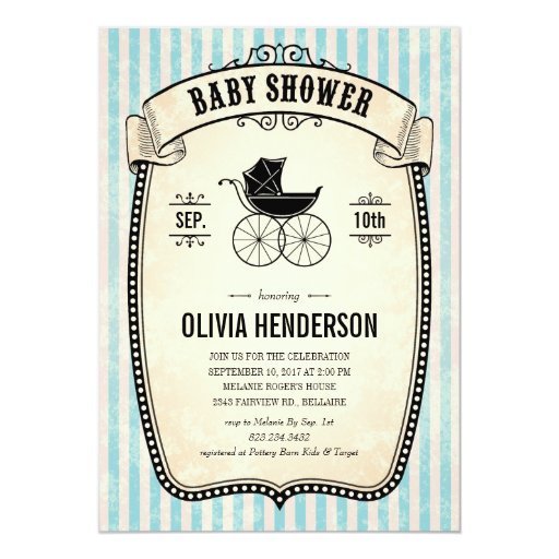 Baby Shower Vintage Invitations 10