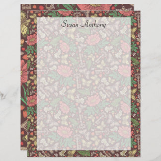 Victorian Vintage Butterfly Old Keys Daisies Paper