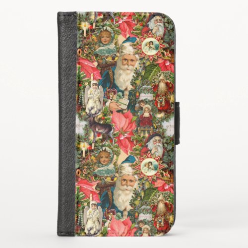 Victorian Vintage Christmas   iPhone XS Wallet Case